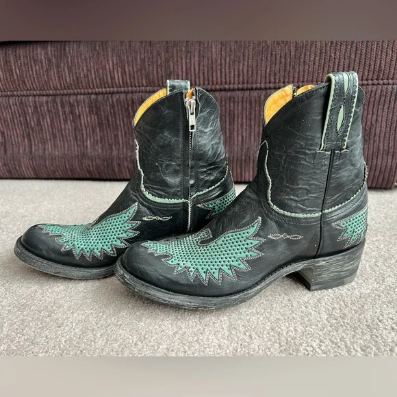 Old Gringo 7.5 B Iron Eagle Western Cowboy Boots Ankle Booties mother day - Picture 2 of 6